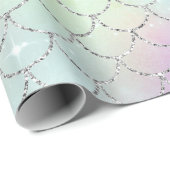 Mermaid Scales Blue Ocean Geschenkpapier (Rolleneckpunkt)
