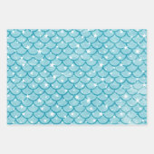 Mermaid Scales Design Wrapping Paper Set Geschenkpapier Set (Vorderseite 3)