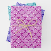 Mermaid Scales Design Wrapping Paper Set Geschenkpapier Set (Beispiel)