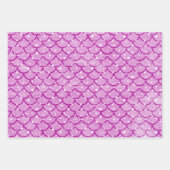 Mermaid Scales Design Wrapping Paper Set Geschenkpapier Set (Vorderseite)