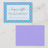 Mermaid Scales Diaper Raffle Begleitkarte (Vorne/Hinten)