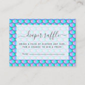 Mermaid Scales Diaper Raffle Begleitkarte (Vorderseite)