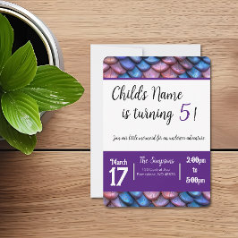 Mermaid Scales Einladung