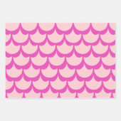 Mermaid Scales farbenfrohe Regenbogenfarben Geschenkpapier Set (Vorderseite 3)