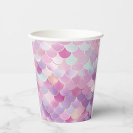 Mermaid Scales Geburtstagsparty Papier Cup Pappbecher