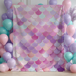 Mermaid Scales Geburtstagsparty Tapestory Wandteppich