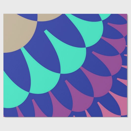 Mermaid Scales Geschenkpapier (Flach)