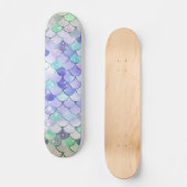 Mermaid Scales Girl Skateboard (Vorderseite)
