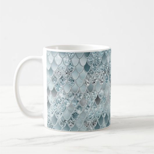 Mermaid Scales Glam #13 (Imitate Glitzer) #decor # Kaffeetasse (Links)