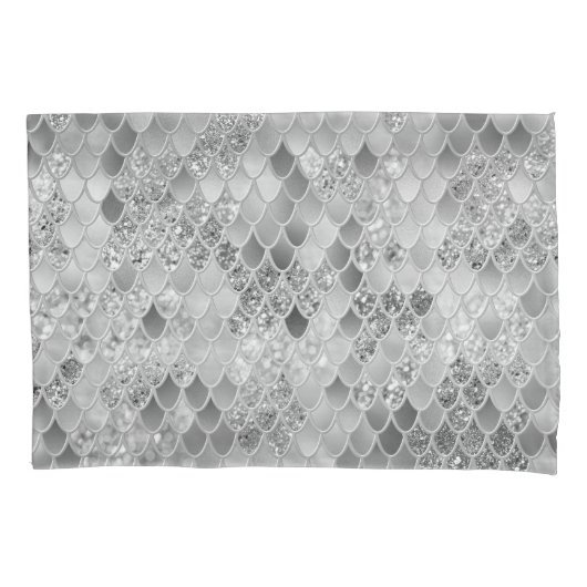 Mermaid Scales Glam #16 (Imitate Glitzer) #decor # Kissenbezug (Vorderseite)