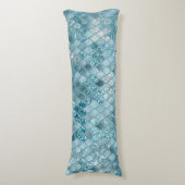 Mermaid Scales Glam #19 (nur Foto des Glitzer) Seitenschläferkissen (Vorderseite Vertikal)