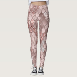 Mermaid Scales Glam #5 (Imitate Glitzer) #decor #a Leggings