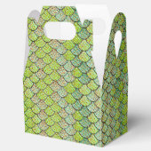Mermaid Scales Green Pattern Geschenkschachtel (Geöffnet)