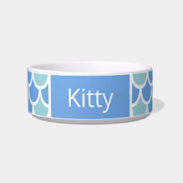 Mermaid Scales Kitty Cat Name Bowl Napf