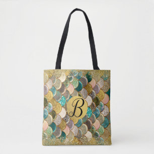 Mermaid Scales Multicolor Glitter Glam Trendy Tasche