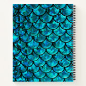 Mermaid Scales Notebook Notizblock (Rückseite)
