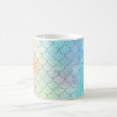 Mermaid Scales Ocean Imitate Glitzer Kaffeetasse (Mittel)