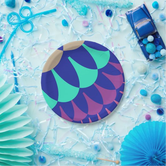 Mermaid Scales Pappteller (Party)