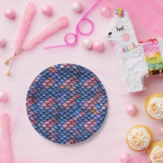 Mermaid Scales Pappteller (Party)