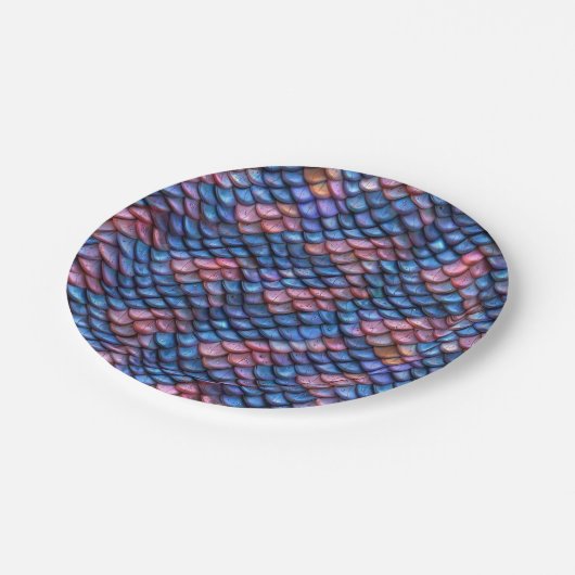 Mermaid Scales Pappteller (Schrägansicht)