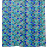 Mermaid Scales Pattern Duschvorhang (Vorderseite)