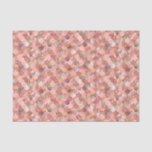 Mermaid Scales Rose Gold Pink Glitzer Metallic Seidenpapier
