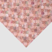 Mermaid Scales Rose Gold Pink Glitzer Metallic Seidenpapier (Ausschnitt)