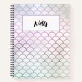 Mermaid Scales School Notebook Notizblock (Vorderseite)