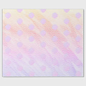 Mermaid Scales Seashells Wasserfarben-Muster Geschenkpapier (Flach)