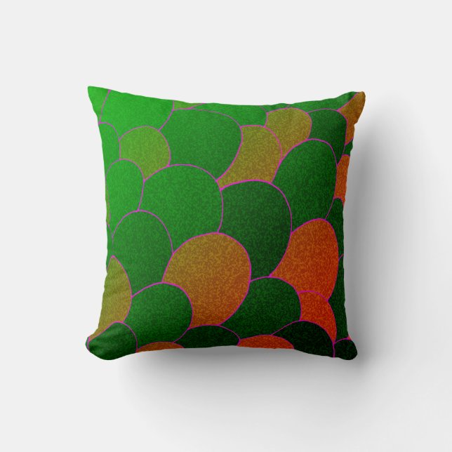 Mermaid Scales Throw Kissen (Vorderseite)