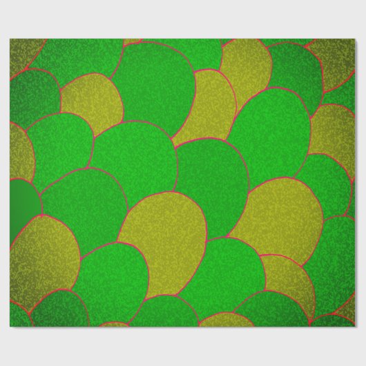 Mermaid Scales Wrapping Paper Geschenkpapier (Flach)