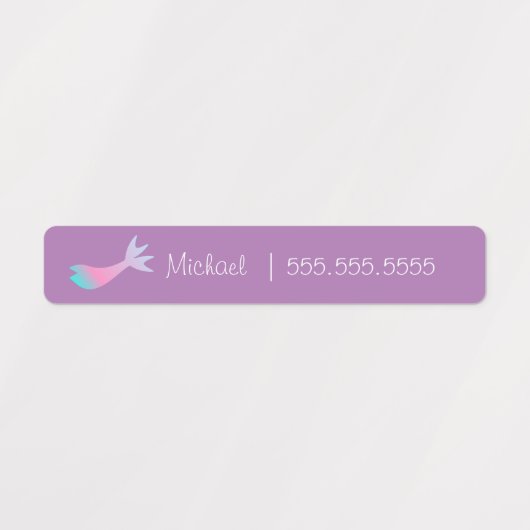 Mermaid School Class Lunch Name Number Labels Etiketten (Design 2)