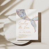 Mermaid Schwanz 1. Geburtstag Einladung