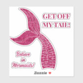 Mermaid Schwanz Aufkleber (Blatt)