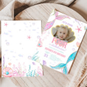 Mermaid Schwanz Birthday Party Einladung