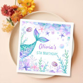 Mermaid Schwanz Birthday Party Napkins Serviette