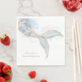 Mermaid Schwanz Birthday Party Napkins Serviette (Beispiel)