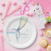 Mermaid Schwanz Birthday Party Pappteller (Party)