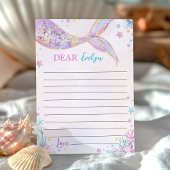 Mermaid Schwanz Birthday Time Kapselausweis Dankeskarte