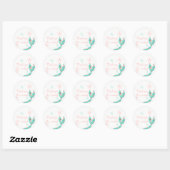 Mermaid Schwanz Danke, Stickers (Blatt)