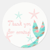 Mermaid Schwanz Danke, Stickers (Vorderseite)