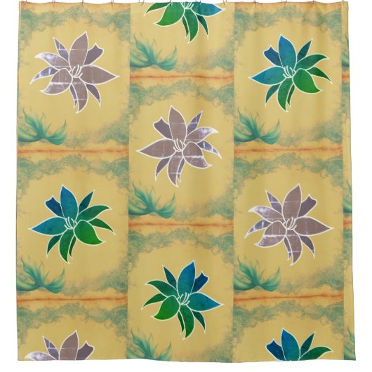 Mermaid Schwanz Duschvorhang (Vorderseite)