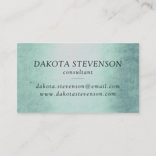 Mermaid Schwanz Fantasy | Sage Green Luster Brandi Visitenkarte (Rückseite)