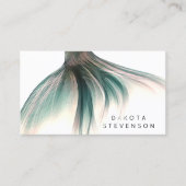 Mermaid Schwanz Fantasy | Sage Green Luster Brandi Visitenkarte (Vorderseite)