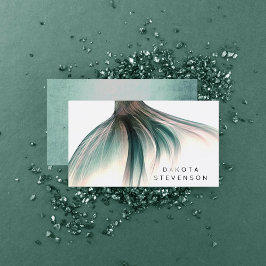 Mermaid Schwanz Fantasy | Sage Green Luster Brandi Visitenkarte