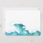 Mermaid Schwanz Foto Einladung (Rückseite)