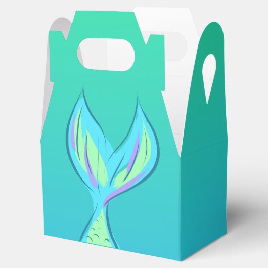 Mermaid Schwanz Geschenkschachtel (Geöffnet)