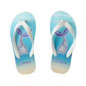 Mermaid Schwanz Kinderbadesandalen (Fußbett)