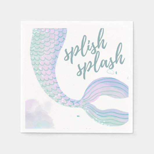 Mermaid Schwanz Napkins Serviette (Vorderseite)