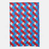 Mermaid Schwanz Pattern American Flag Colors Xmas Geschirrtuch (Vertikal)